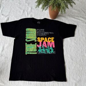 Vintage Space Jam Tune Squad Black T-Shirt Size L